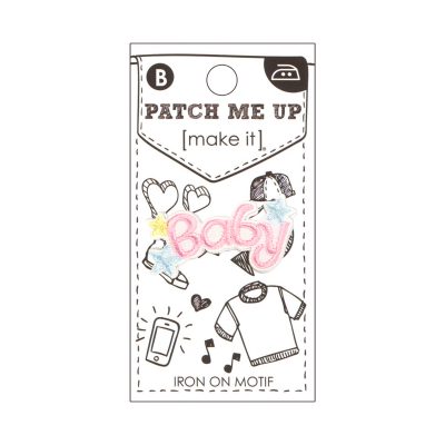 MOTIF IRON-ON  BABY 3.9X1.8CM/3PK