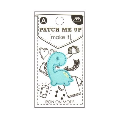 MOTIF IRON-ON  DINO 2.4X3.1CM/3PK