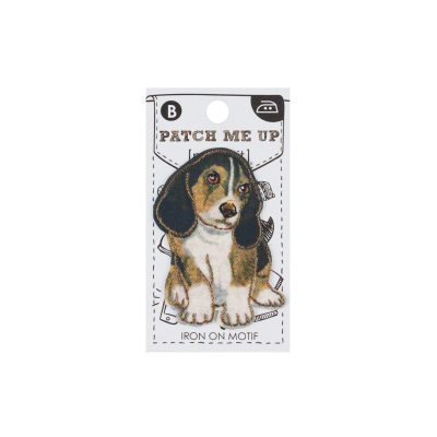 MI IRON ON MOTIF - BEAGLE 4.5X6.4CM/3PK