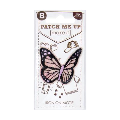 MOTIF IRON-ON BUTTERFLY 3PK