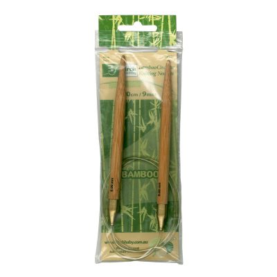 BIRCH KNITTING NEEDLE CIRCULAR BAMBOO 80CM 9-10MM