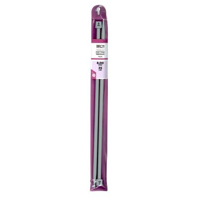 BIRCH KNITTING NEEDLE PREMIUM 35CM 8.00-10.00MM