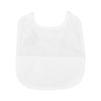 BABY BIB 22X25 WHITE
