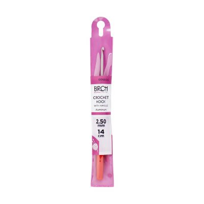 BIRCH CROCHET HOOK WITH PLASTIC HANDLE 2.00-3.50MM