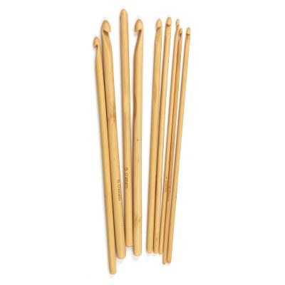 BIRCH BAMBOO CROCHET HOOKS-ROUND HANDLE 2-6.00MM