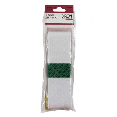 ELASTIC LOOM HANK 38MMx1MT - WHITE