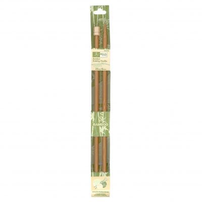 BIRCH KNITTING NEEDLE BAMBOO 25CM 6.00-6.50MM