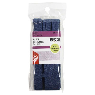 BIAS BINDING DENIM 12MM X 5MT