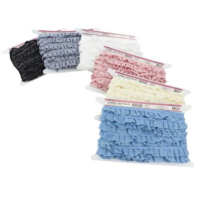 LACE CAMBRIC FRILLED 25MM X 18M