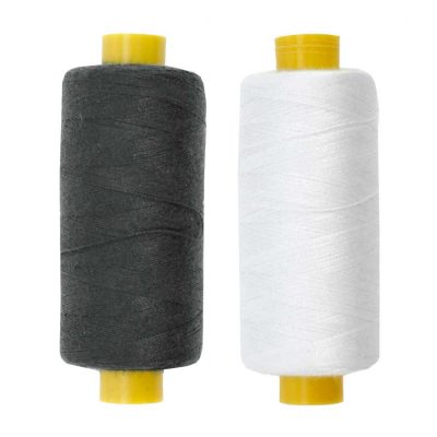 THREAD POLY 10 ON 500M - WHT(5)/BLK(5)