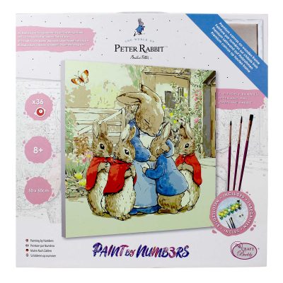 CRAFT BUDDY PETER RABBIT CRYS ART PNT BY NUM 50X50