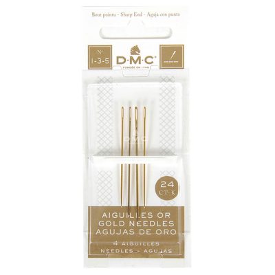 DMC 4PK GOLD EMBROIDERY NEEDLES BOX OF 6