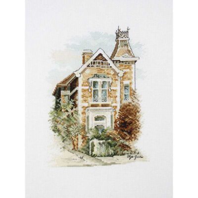 DMC BY LEUTS CROSS-STITCH VICTORIAN MANSION