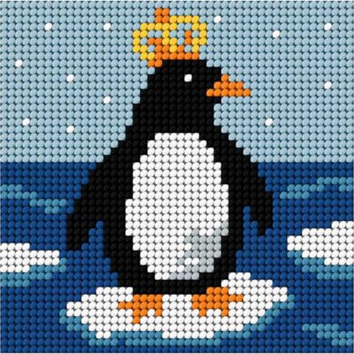 PENGUIN TAPESTRY KIT 11X11CM