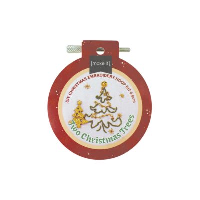 DIY CHRISTMAS EMBROIDERY HOOP KIT-S 8.8CM