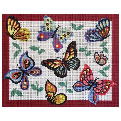 BUTTERFLIES TAPESTRY DESIGN 50X40CM