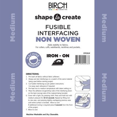 SHAPE TO CREATE I/FACING NON WOVEN I/O MEDIUM  BLK