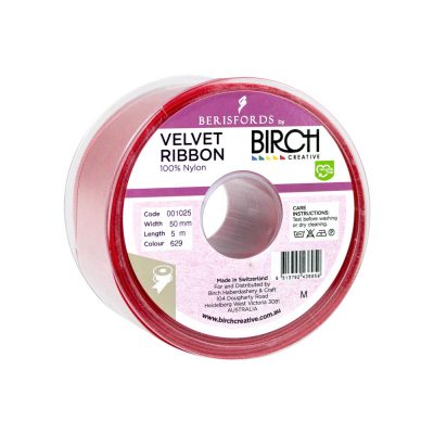 RIBBON SWISS VELVET 50MMx5MT