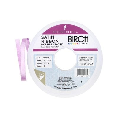 RIBBON POLY SATIN DOUBLE SIDED 7MMx20MT