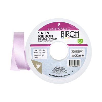 RIBBON POLY SATIN DOUBLE SIDED 15MMx20MT