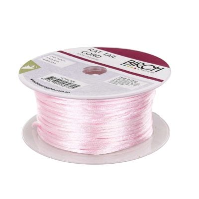 BIRCH RAT TAIL CORD 100% POLYESTER 3MM X 50M