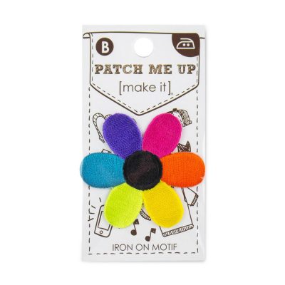 MOTIF IRON-ON MULTI FLOWER 3PK