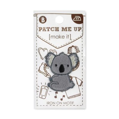 MOTIF IRON-ON KOALA 3PK