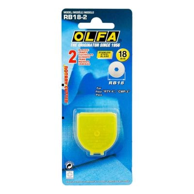 OLFA 18MM REPLACEMENT BLADE STRAIGHT 2pc RB18-2