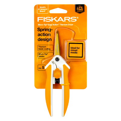 FISKARS SCISSOR SPRING ACTION MICRO