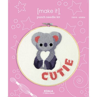 MAKE IT-PUNCHNEEDLE KOALA KIT 17.5CM