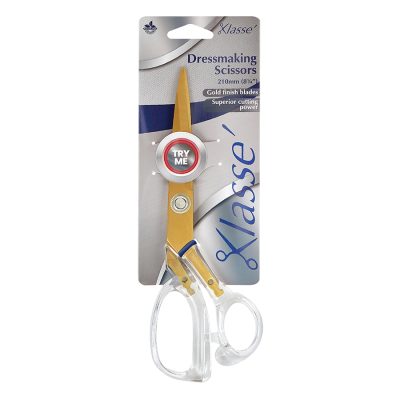 KLASSE SCISSORS DRESSMAKING 8.25IN TRANSPARENT HAN