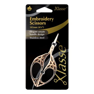KLASSE SCISSORS EMBROIDERY SCROLL 4.25IN  - ELEGAN