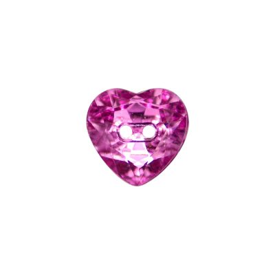 HEMLINE BUTTONS CRYSTAL/HEART/19