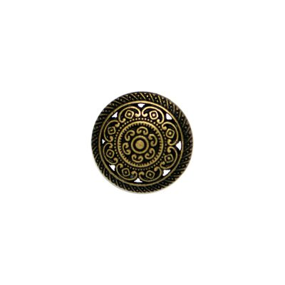HEMLINE BUTTONS METAL ENGRAVED SHANK 28 18MM