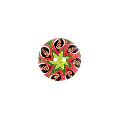 HEMLINE BUTTONS TRIBAL SWIRL PRINT/70