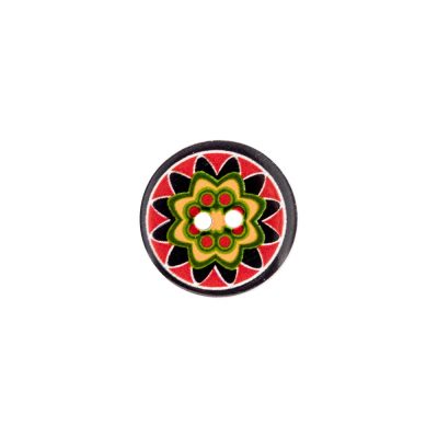HEMLINE BUTTONS FASHION/TRIBAL PRINT/40