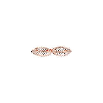 HEMLINE BUTTONS DIAMOND LEAF/CLASP