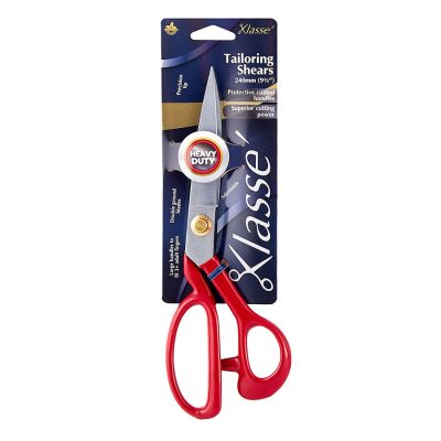 KLASSE SCISSORS FABRIC 9.5IN RED HANDLES