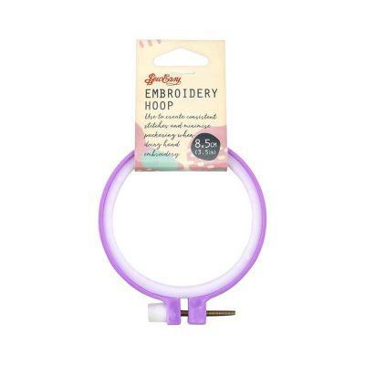 SEW EASY HANGSELL PLASTIC EMBROIDERY HOOP 8.5CM