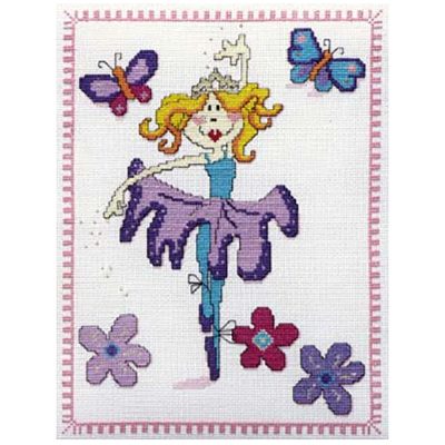 BALLERINA CROSS STITCH KIT 21 X 29CM