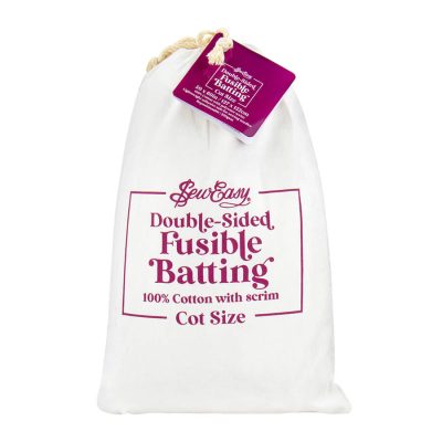 SEW EASY BATTING  100% COTTON FUSIBLE DOUBLE SIDED