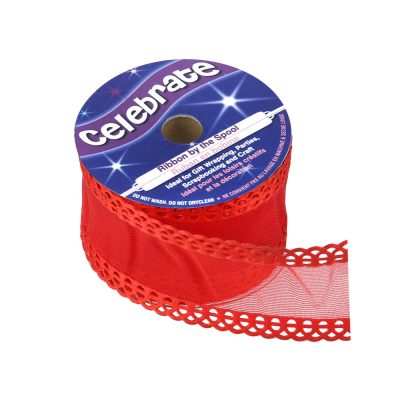 CELEBRATE RIBBON ORGANDIE W/ FRILL EDGE 38MM X 3M