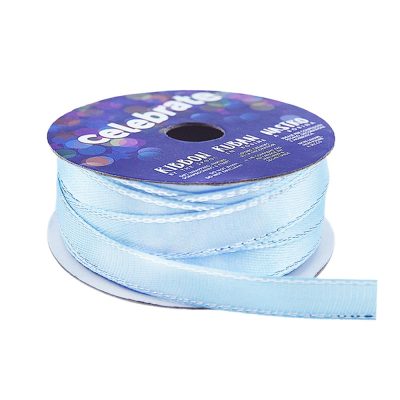 CELEBRATE RIBBON SATIN W/ MET EDGE 10MM X 5M
