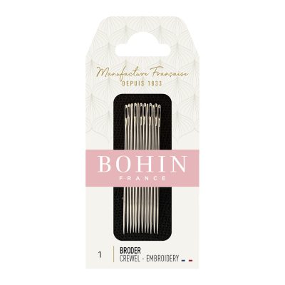 BOHIN EMBROIDERY NEEDLE SIZE 1 BOX OF 10