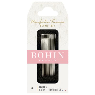 BOHIN EMBROIDERY NEEDLE SIZE 9 BOX OF 10