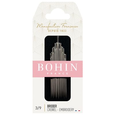 BOHIN EMBROIDERY NEEDLE  ASSORTED 3/9 X 15