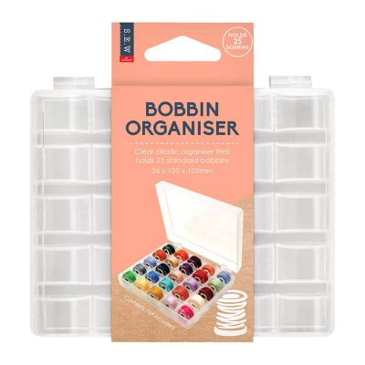 S.E.W. BOBBIN BOX ORGANISER HOLDS 25 BOBBINS