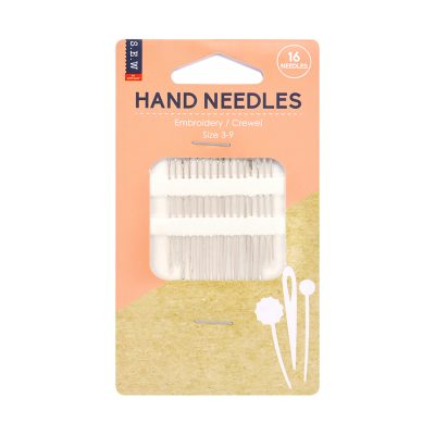 S.E.W. HAND NEEDLES EMB/CREWELS 3-9 16 PACK