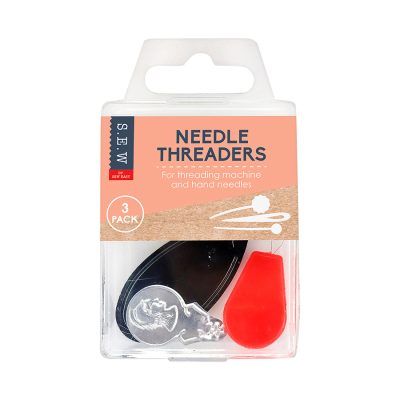 S.E.W. NEEDLE THREADER 3 PACK  LARGE MEDIUM SAMLL