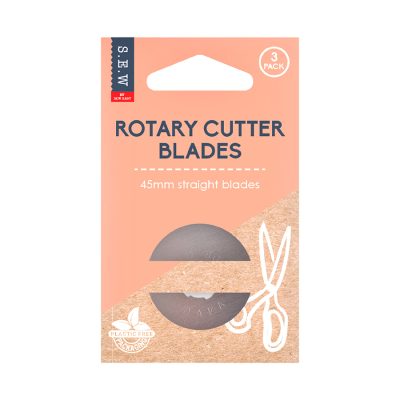 S.E.W. ROTARY BLADE 45MM - 3 PACK STRAIGHT